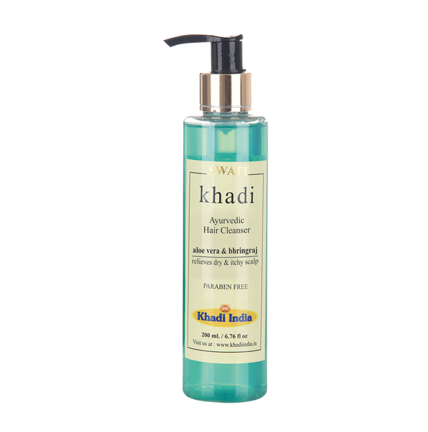 Khadi   Ayurvedic  &  Herbal Hair Cleanser  - Alovera & Bhringraj