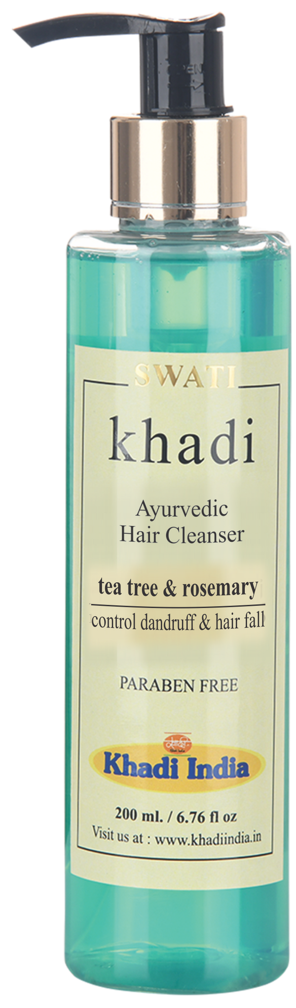 Khadi    Ayurvidc  &  Herbal Hair Cleanser  Anti Dandruff - Tea Tree & Rosemary