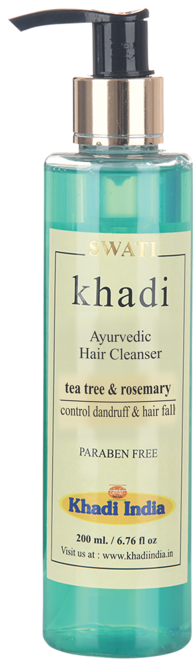 Khadi    Ayurvidc  &  Herbal Hair Cleanser  Anti Dandruff - Tea Tree & Rosemary