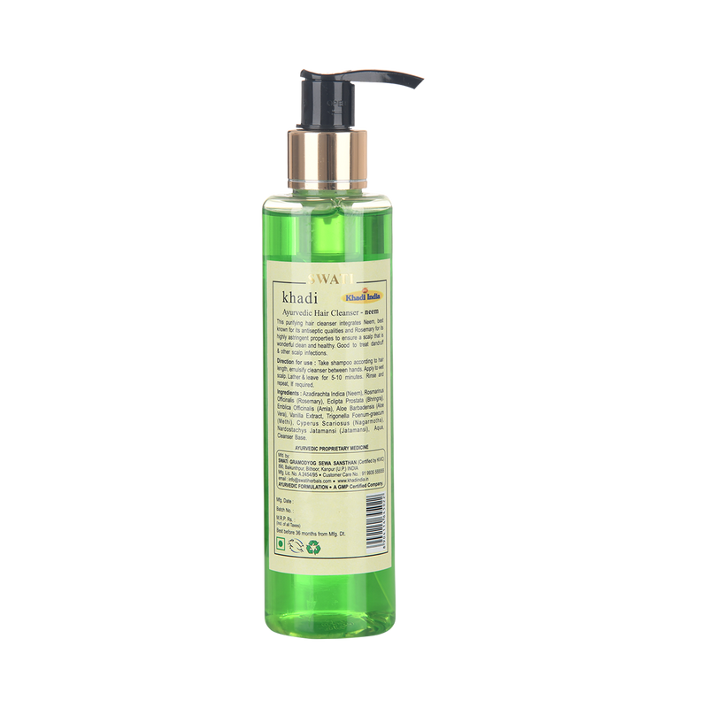 Khadi  Ayurvedic &  Herbal Hair Cleanser Neem SAT