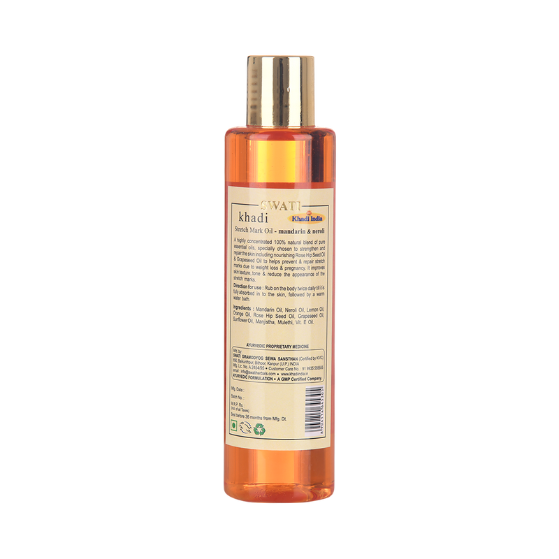 Khadi - Ayurvedic Stretch Mark TAIL - Mandarin & Neroli