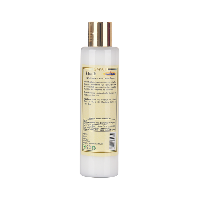 Khadi - Ayurvedic l Moisturising Lotion - Rose and Honey