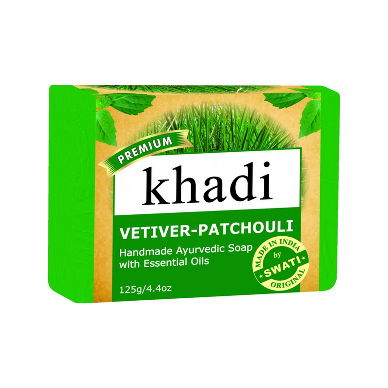 Khadi Premium Vetiver-Patchouli Soap 125 Gm.