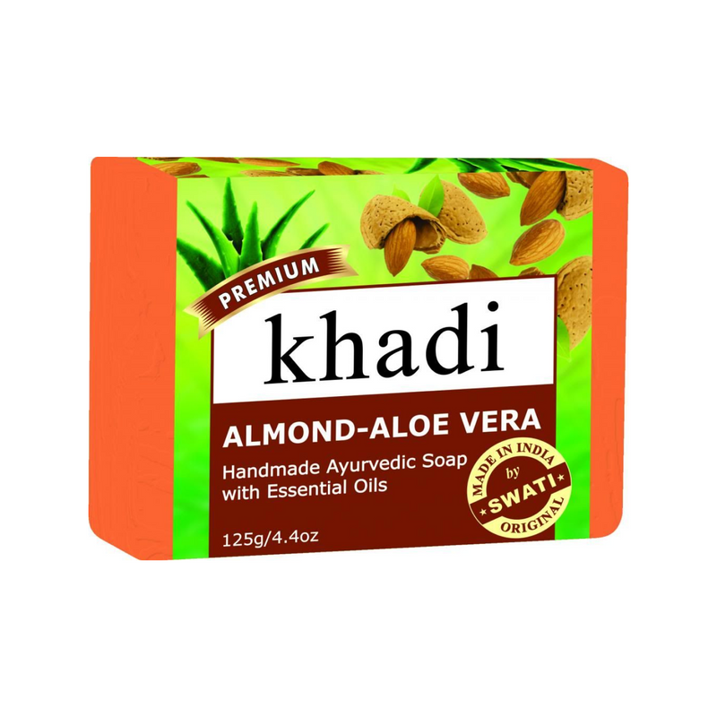 Khadi Premium Almond - Aloe Vera Soap 125 Gm