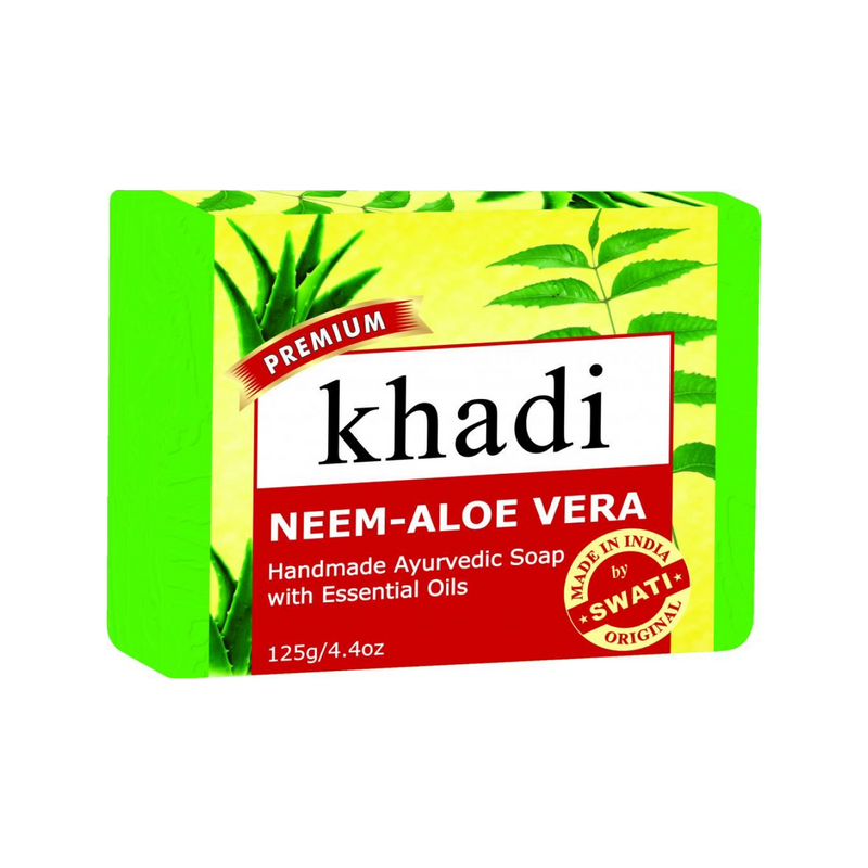 Khadi Premium Neem-Aloe Vera Soap 125Gm.