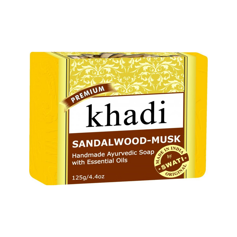 Khadi Premium Sandalwood - Musk Soap 125 Gm.