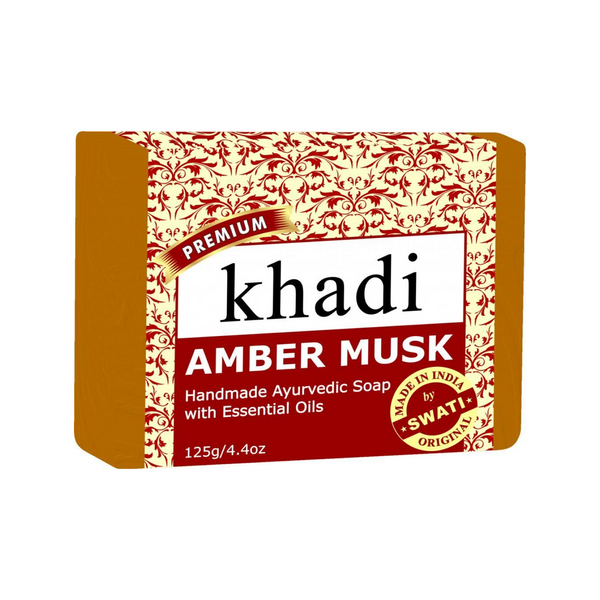 Khadi Premium Amber Musk Soap 125 Gm.