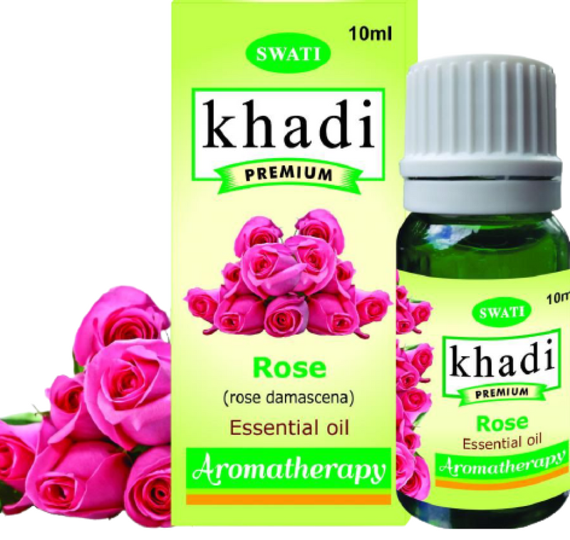 Khadi Premium Essential Oil Rose (Rose Damascena) 10 Ml
