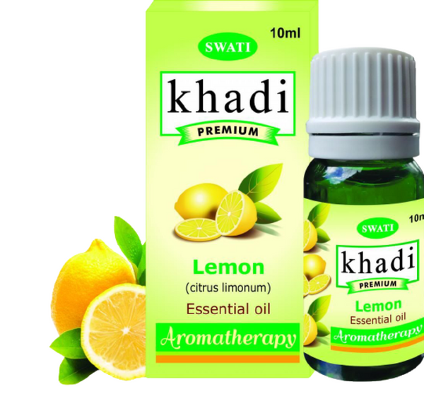 Khadi Premium Essential Oil Lemon (Citrus Limonum) 10 Ml